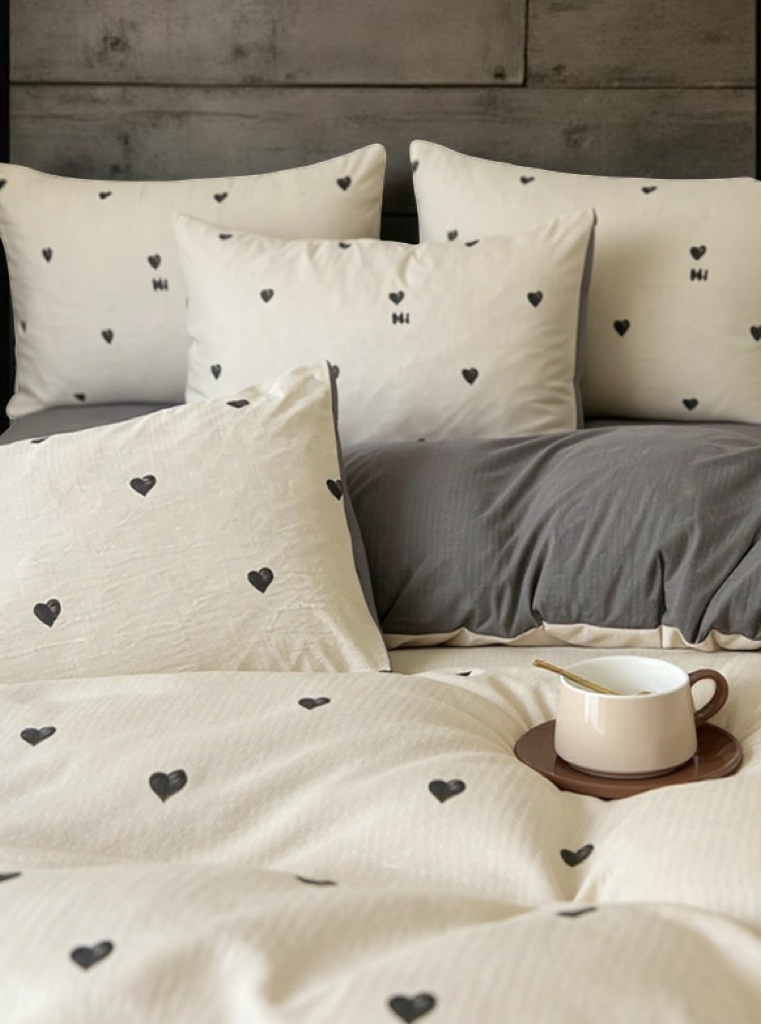 4pcs/Set Ditsy Floral Comforter Cover Set (1pc Comforter Cover, 1pc Flat Sheet, 2pcs Pillowcases, Without Filling), Bedding Sets, All Season Bedsheet Set, Bedroom Decor, Washable