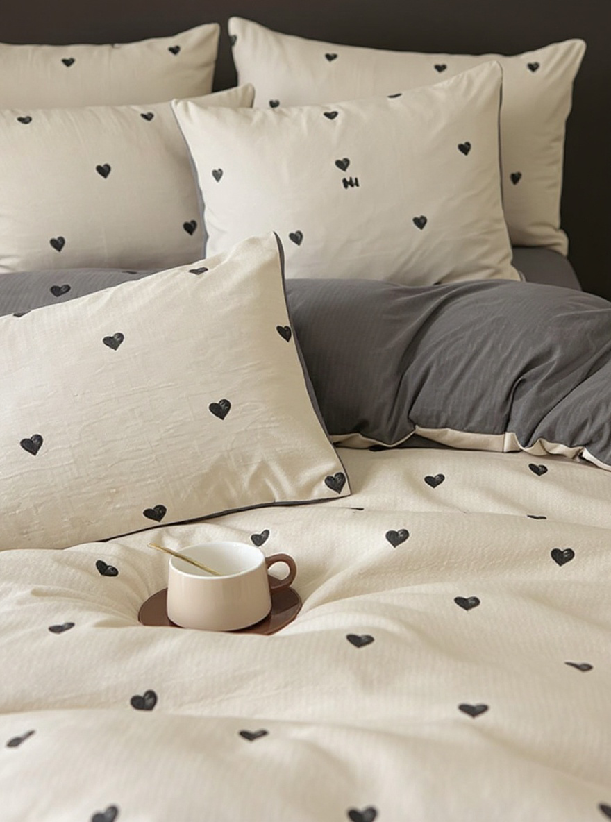 4pcs/Set Ditsy Floral Comforter Cover Set (1pc Comforter Cover, 1pc Flat Sheet, 2pcs Pillowcases, Without Filling), Bedding Sets, All Season Bedsheet Set, Bedroom Decor, Washable