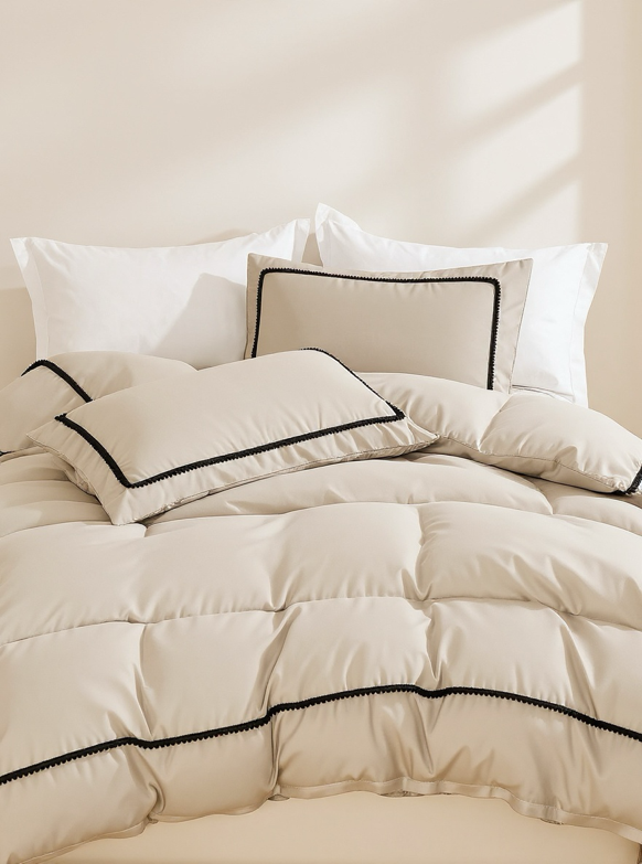 Taupe Bedding Pom Pom Duvet Cover Set Boho Farmhouse Bedding Set Queen,King With Zipper Closure 3 Pieces Mini Pom Pom Decor Taupe Comforter Cover Soft Microfiber Duvet Cover For Boys Girls 1 Duvet Cover 2 Pillowcases No Comforter,