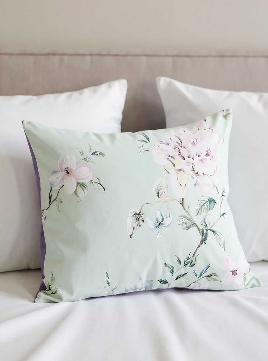 3pcs Set Floral Print Lilac Duvet Cover Bedding Set With Pillowcase, For Boys/Girls, Students, Dorm Room, Comfortable And Cozy For All Seasons