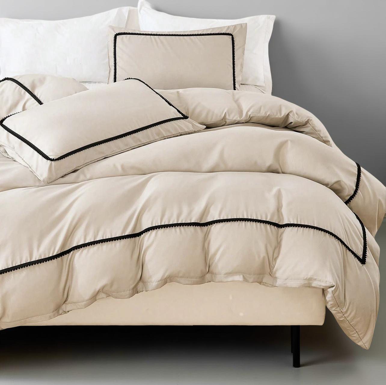 Taupe Bedding Pom Pom Duvet Cover Set Boho Farmhouse Bedding Set Queen,King With Zipper Closure 3 Pieces Mini Pom Pom Decor Taupe Comforter Cover Soft Microfiber Duvet Cover For Boys Girls 1 Duvet Cover 2 Pillowcases No Comforter,