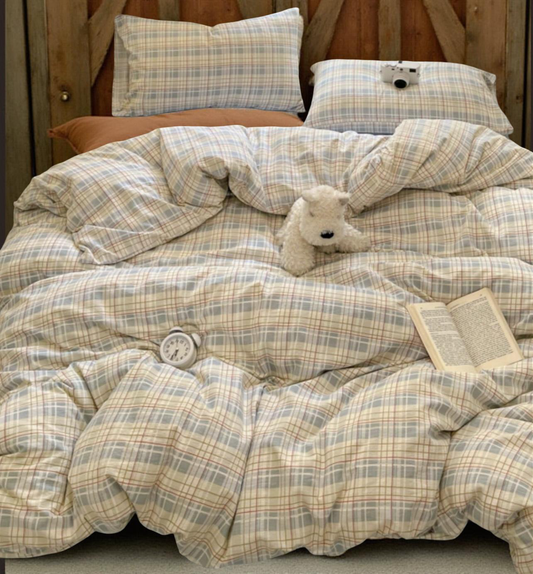3pcs Thicker Polyester Fresh Floral Printed Bedding Set (1pc Duvet Cover + 2pcs Pillowcases, Without Filler)