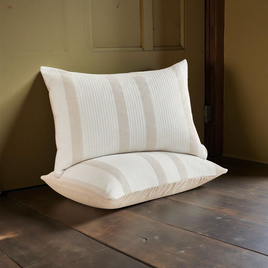 2/3pcs Khaki Waffle Polyester Duvet Cover Set, Stylish Modern Bedding Set For All Seasons, Soft, Breathable, Machine Washable (1 Duvet Cover + 1/2 Pillowcase)
