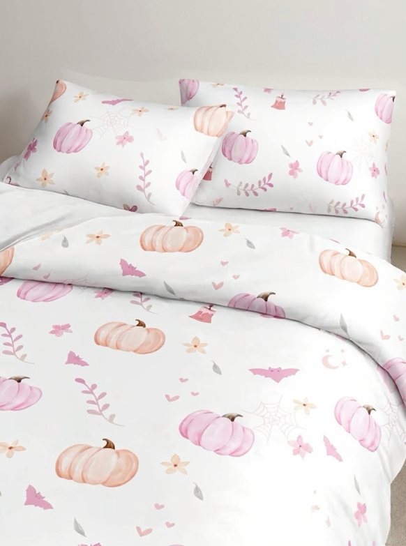 3pcs Multicolor Pumpkin Print Synthetic Fiber 3 Pieces Set