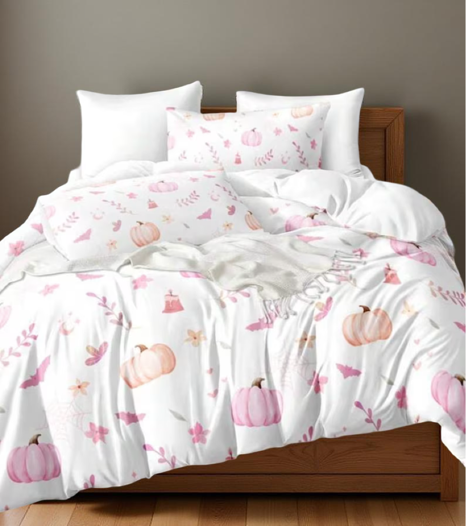 3pcs Multicolor Pumpkin Print Synthetic Fiber 3 Pieces Set