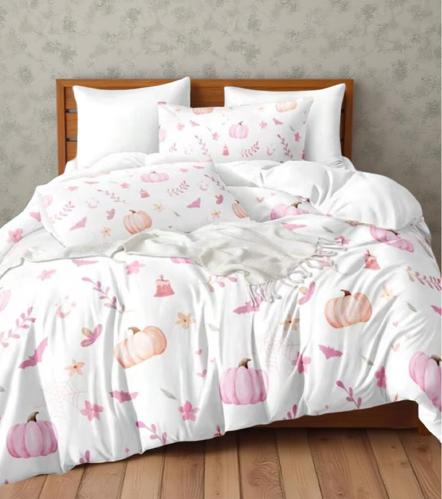 3pcs Multicolor Pumpkin Print Synthetic Fiber 3 Pieces Set