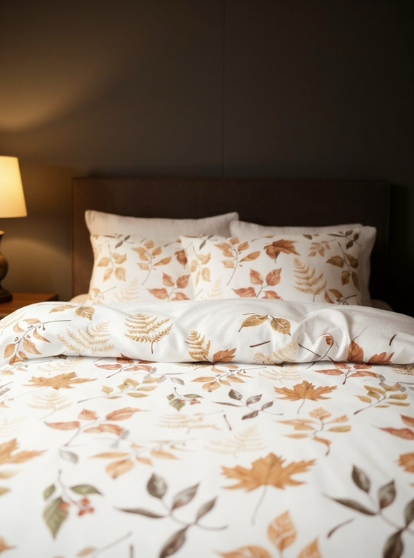 3pcs/Set Halloween Maple Leaves Pumpkin Digital Print Duvet Cover Set(1 Duvet Cover & 2 Pillowcase)Soft And Skin-Friendly Duvet Cover Bedding Set For Home, All Season Bed Sheets Set Halloween Gift