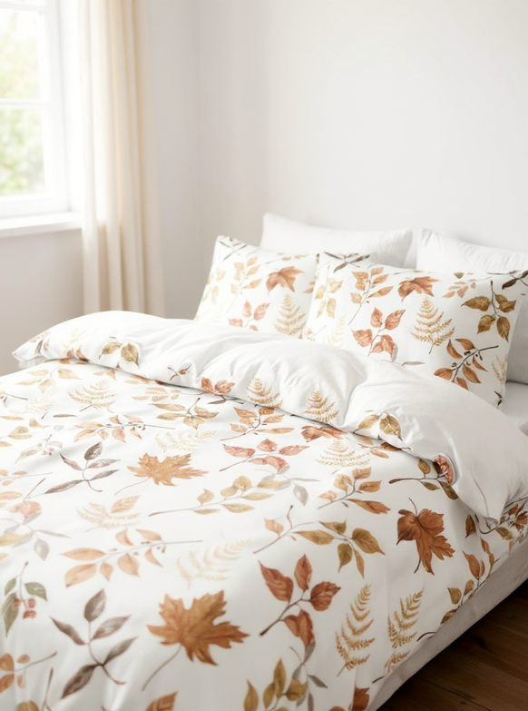 3pcs/Set Halloween Maple Leaves Pumpkin Digital Print Duvet Cover Set(1 Duvet Cover & 2 Pillowcase)Soft And Skin-Friendly Duvet Cover Bedding Set For Home, All Season Bed Sheets Set Halloween Gift